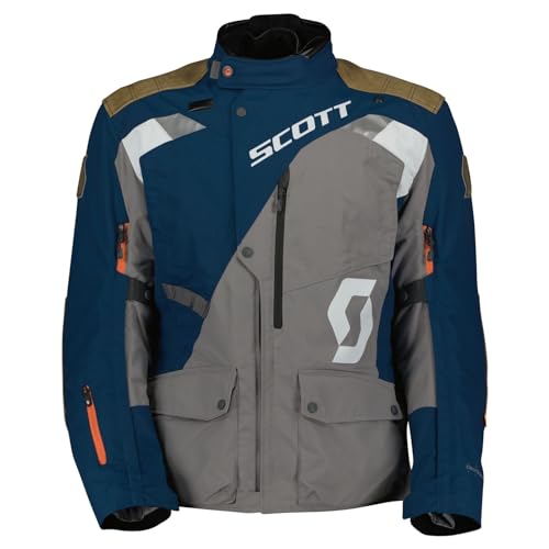 Scott Dualraid Dryo Motorrad Jacke D-Size blau/grau 2023: Größe: XXXXL (60/62) von SCOTT