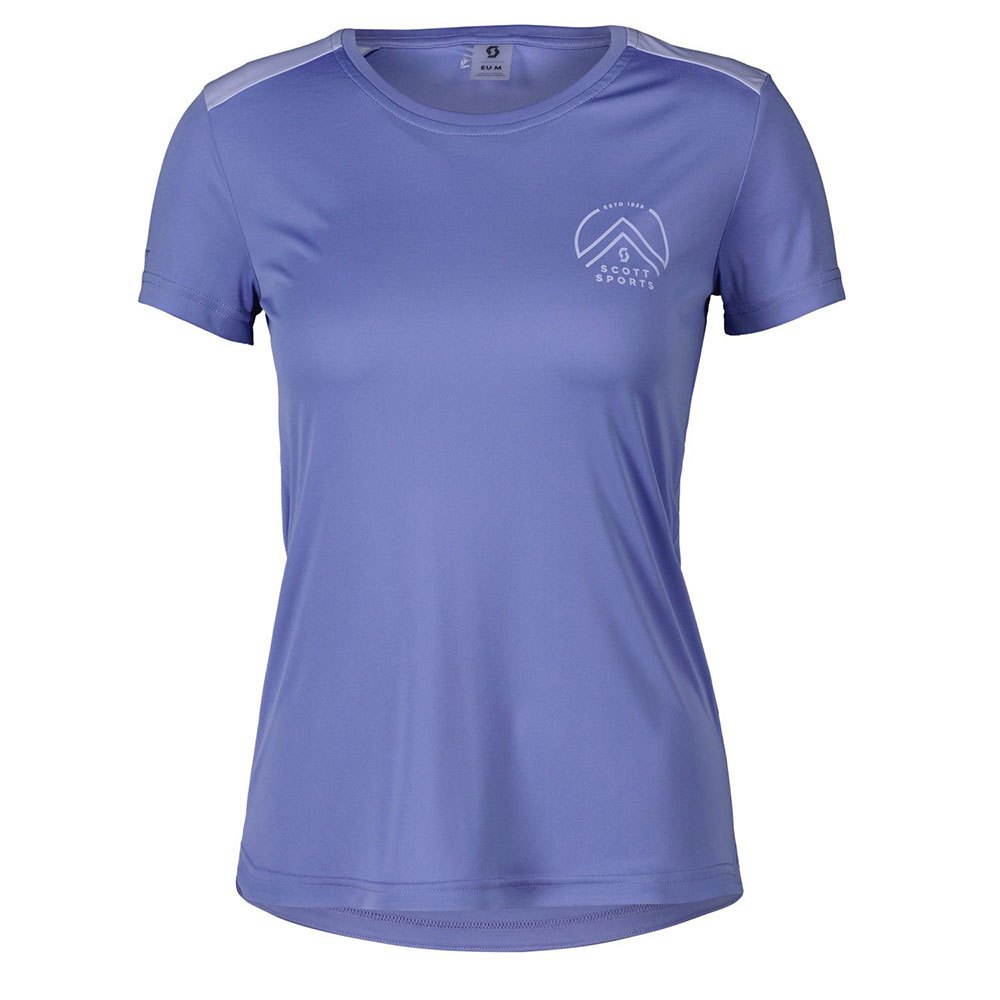Scott Endurance Tech Short Sleeve T-shirt Blau L Frau von Scott