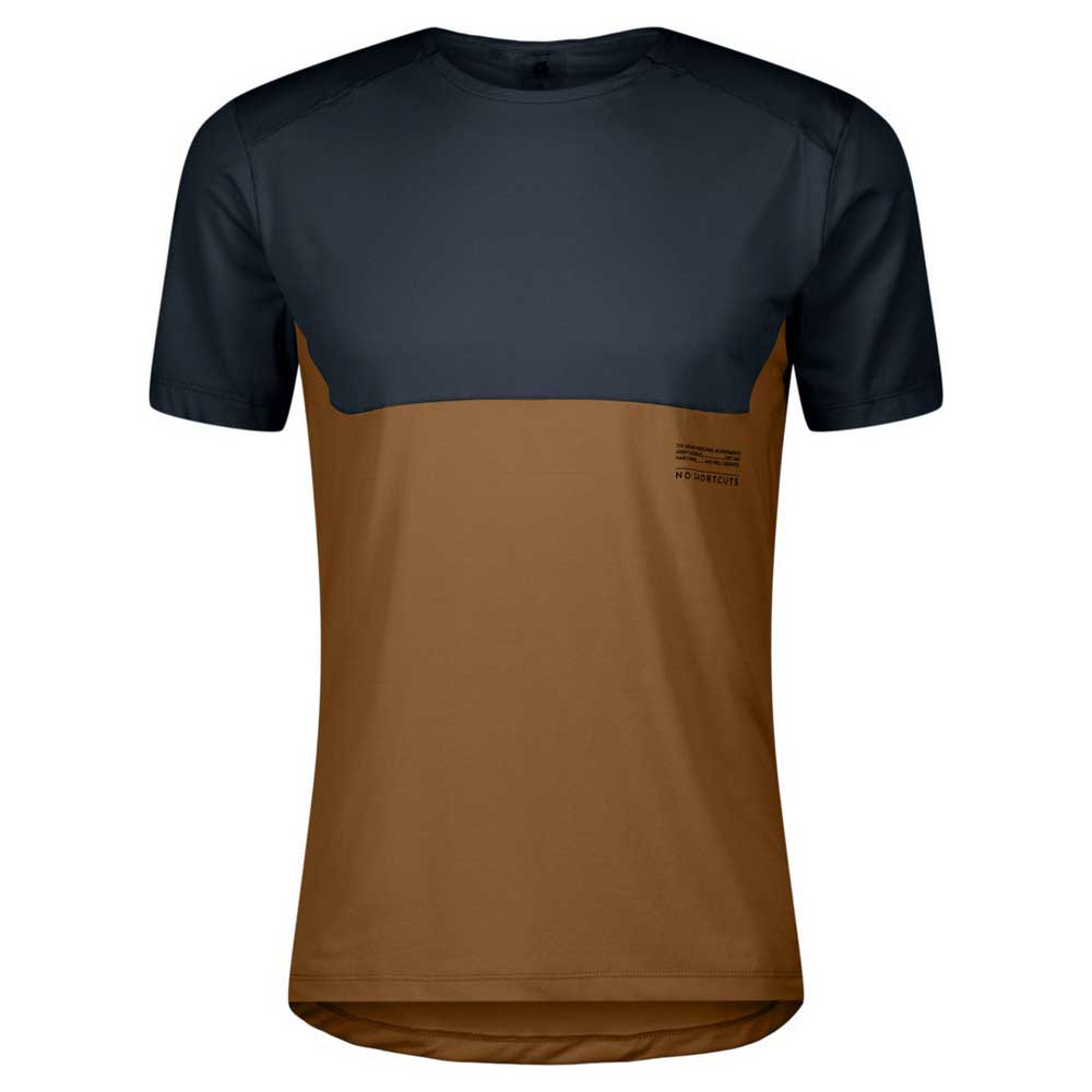 Scott Endurance Tech Short Sleeve T-shirt Braun,Blau M Mann von Scott