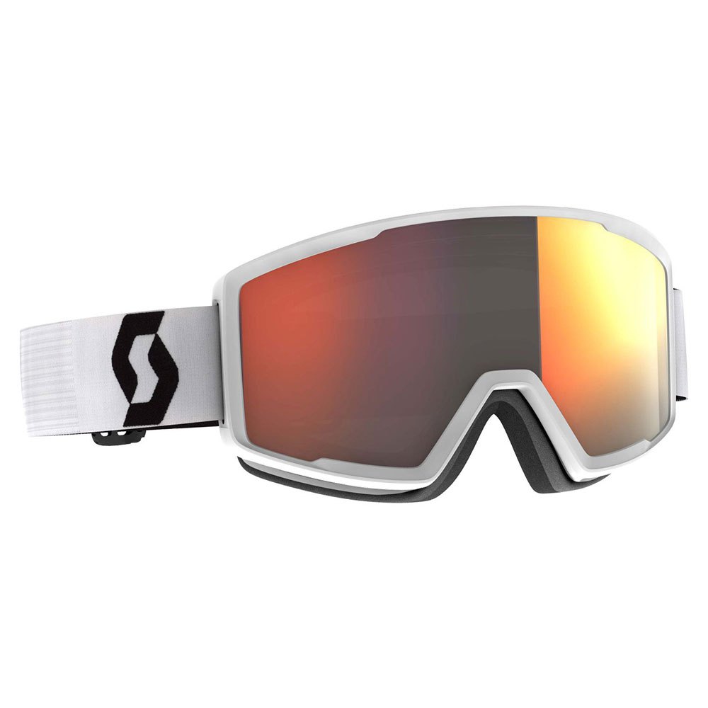 Scott Factor Pro Ski Goggles Weiß Solar Red Chrome/CAT3 Scott Factor Pro Ski Goggles Weiß Solar Red Chrome/CAT3 von Scott