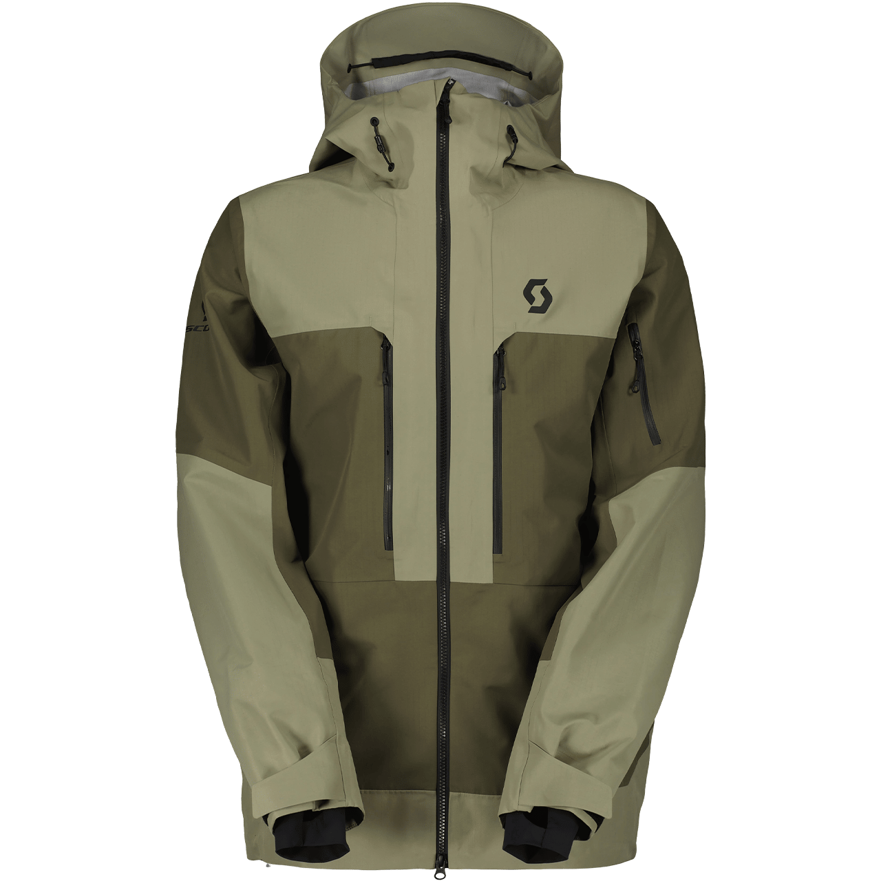 Scott Herren Skijacke VERTIC Ripstop 3L dust grey-douglas green Scott Herren Skijacke VERTIC Ripstop 3L dust grey-douglas green von Scott