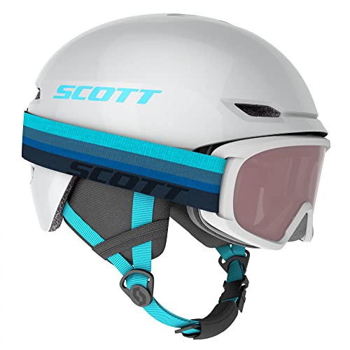Scott Junior Keeper 2 Helmet + Witty Goggle Combo Weiß, Kinder Skibrille, Größe S - Farbe Pearl White - Breeze Blue Scott Junior Keeper 2 Helmet + Witty Goggle Combo Weiß, Kinder Skibrille, Größe S - Farbe Pearl White - Breeze Blue von Scott