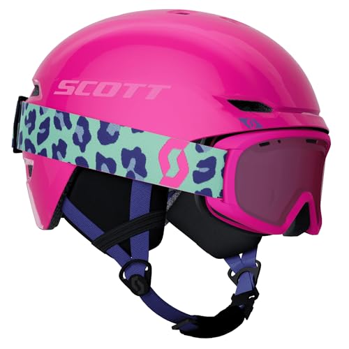 Scott Kinder Combo Skihelm & Skibrille Keeper 2 + Goggle Jr Witty neon pink M von Scott