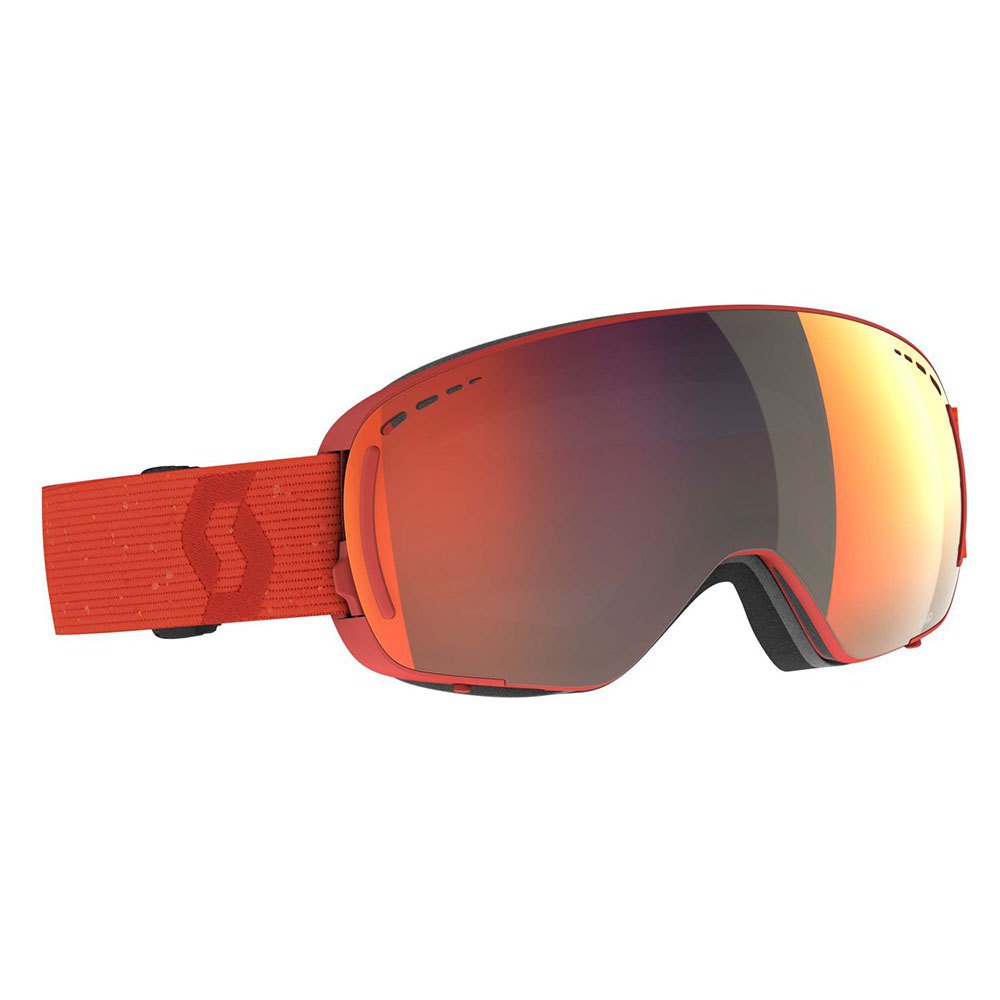 Scott Lcg Compact Ski Goggles Schwarz Solar Red Chrome/CAT2-3 von Scott