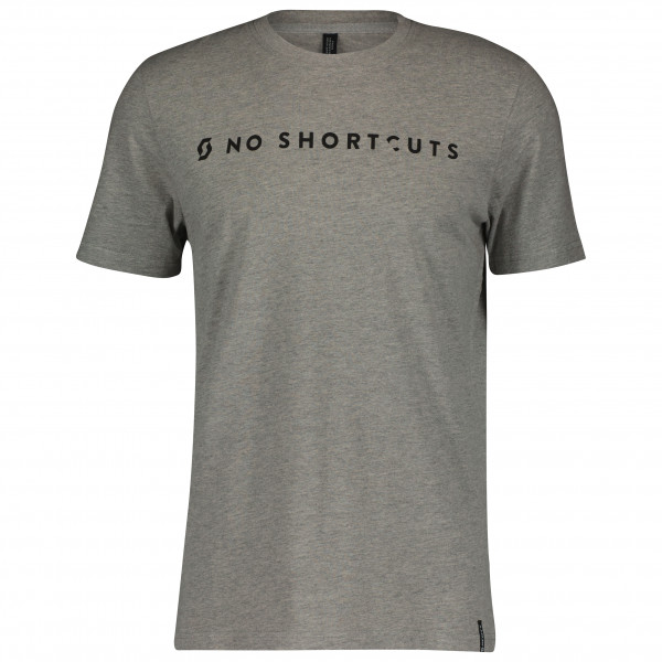 Scott - No Shortcuts S/S - T-Shirt Gr L grau von Scott