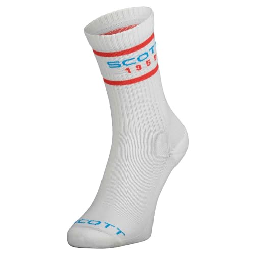 Scott Retro Casual Crew 3er Pack Fahrrad Socken weiß 2025: Größe: (L) 42-44 von Scott