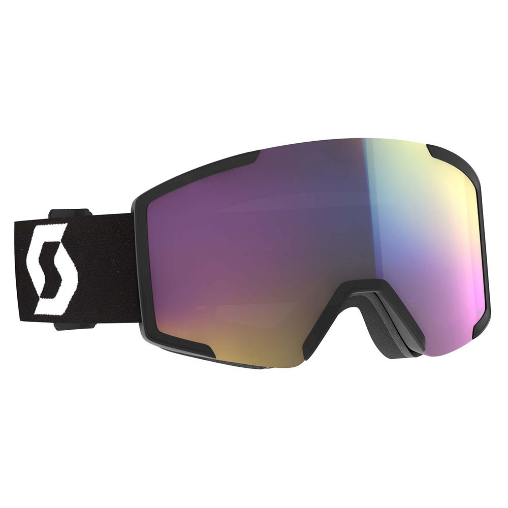 Scott Shield Ski Goggles Schwarz Enhancer Teal Chrome/CAT3 von Scott