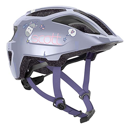 Scott Spunto Kids Kinder Fahrrad Helm Gr.46-52cm Happy lila 2024 von Scott