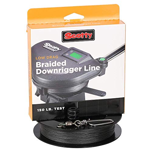 Scotty Low Drag geflochten Downrigger Line, 150lb Test, Low Drag Braid Downrigger Line von Scotty