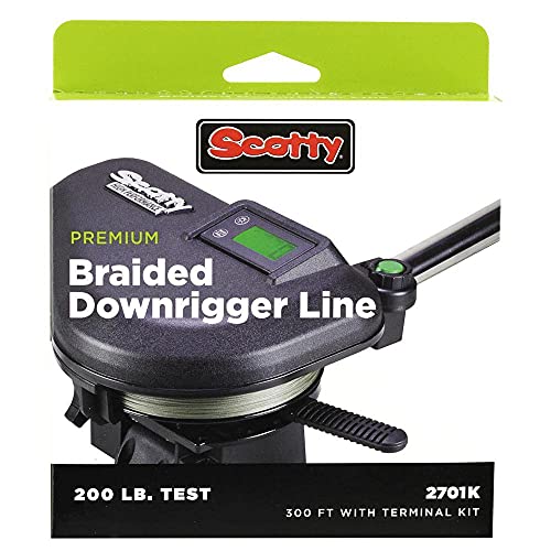 Scotty Power Braid Downrigger Line, schwarz von Scotty