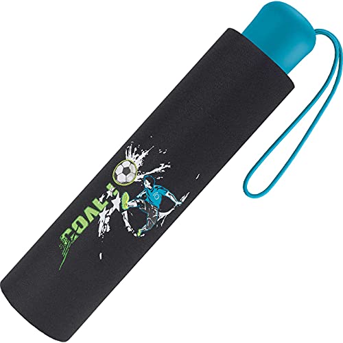 Scout Kinder Regenschirm Taschenschirm Schultaschenschirm mit Reflektorstreifen extra leicht Fußball Goal Scout Kinder Regenschirm Taschenschirm Schultaschenschirm mit Reflektorstreifen extra leicht Fußball Goal von Scout