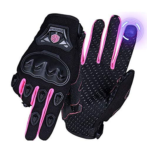 Scoyco Neue Frau Motorrad Handschuhe Rüstung Atmungsaktive Weibliche Handschuh Anti-Rutsch MBX/MTB/ATV Sport Rosa Dirt Bike Handschuhe Touchscreen (S) von Scoyco