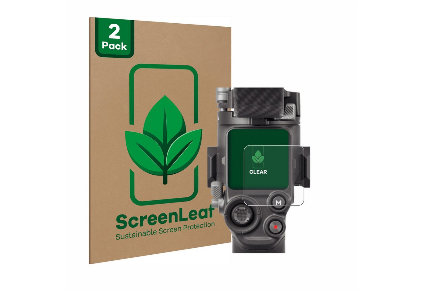 ScreenLeaf Displayschutzfolie Schutzfolie für DJI RS 4, 2 Stück, nachhaltiger Displayschutz Schutz Folie Klar Transparent ScreenLeaf Displayschutzfolie Schutzfolie für DJI RS 4, 2 Stück, nachhaltiger Displayschutz Schutz Folie Klar Transparent von ScreenLeaf