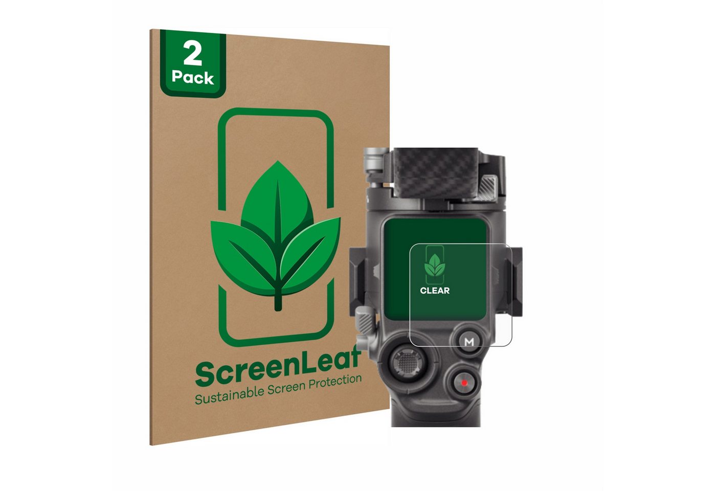 ScreenLeaf Displayschutzfolie Schutzfolie für DJI RS 4 Pro, 2 Stück, nachhaltiger Displayschutz Schutz Folie Klar Transparent ScreenLeaf Displayschutzfolie Schutzfolie für DJI RS 4 Pro, 2 Stück, nachhaltiger Displayschutz Schutz Folie Klar Transparent von ScreenLeaf