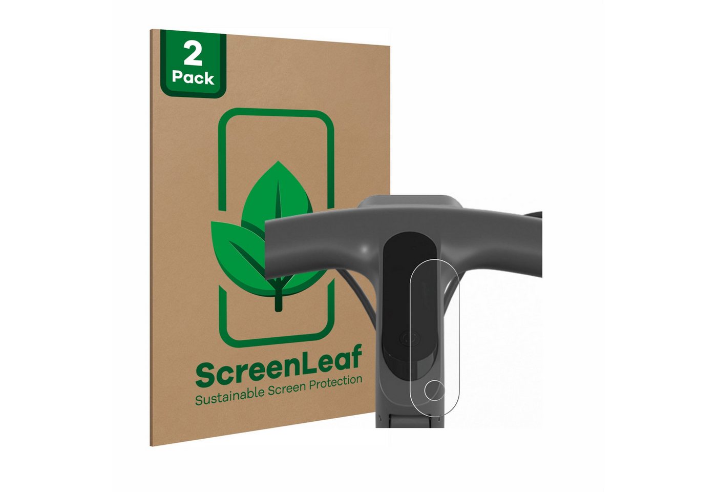 ScreenLeaf Displayschutzfolie Schutzfolie für Egret Ey 1, 2 Stück, nachhaltiger Displayschutz Schutz Folie Klar Transparent von ScreenLeaf