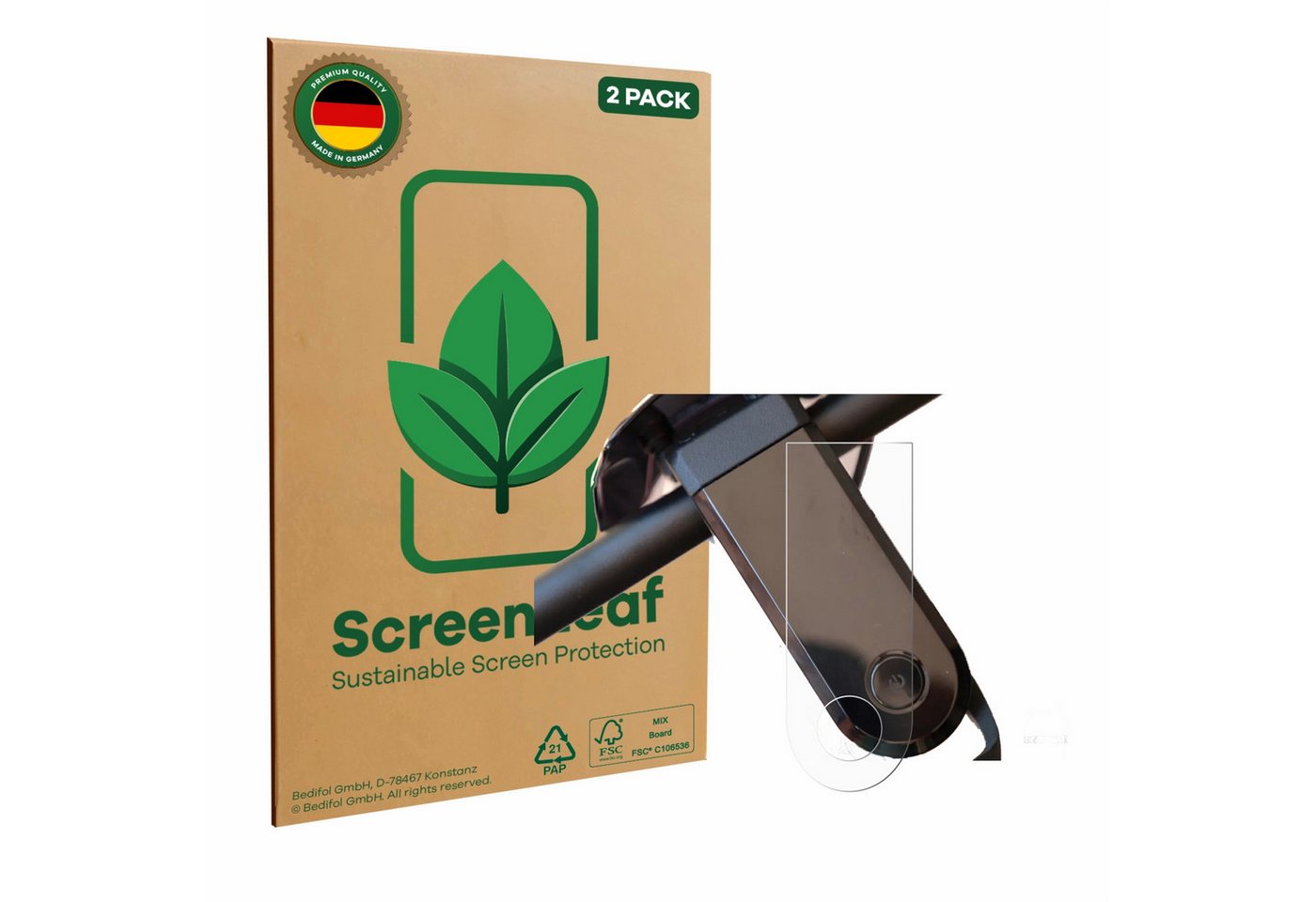 ScreenLeaf Displayschutzfolie Schutzfolie für NIU KQi3 Sport, 2 Stück, nachhaltiger Displayschutz Schutz Folie Klar Transparent ScreenLeaf Displayschutzfolie Schutzfolie für NIU KQi3 Sport, 2 Stück, nachhaltiger Displayschutz Schutz Folie Klar Transparent von ScreenLeaf