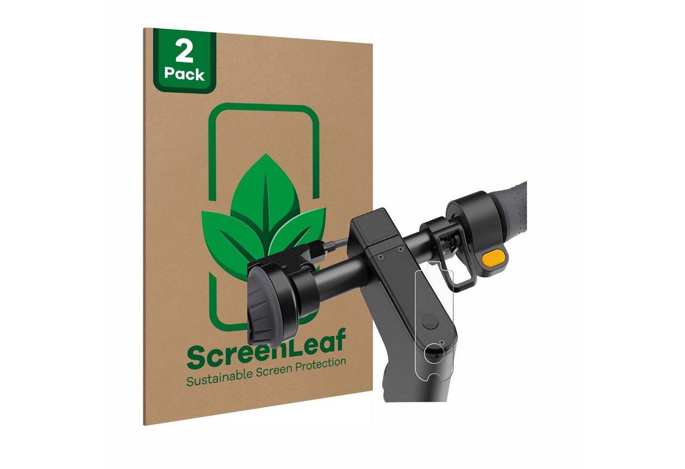 ScreenLeaf Displayschutzfolie Schutzfolie für Segway Ninebot KickScooter MAX G2D, 2 Stück, nachhaltiger Displayschutz Schutz Folie Klar Transparent ScreenLeaf Displayschutzfolie Schutzfolie für Segway Ninebot KickScooter MAX G2D, 2 Stück, nachhaltiger Displayschutz Schutz Folie Klar Transparent von ScreenLeaf
