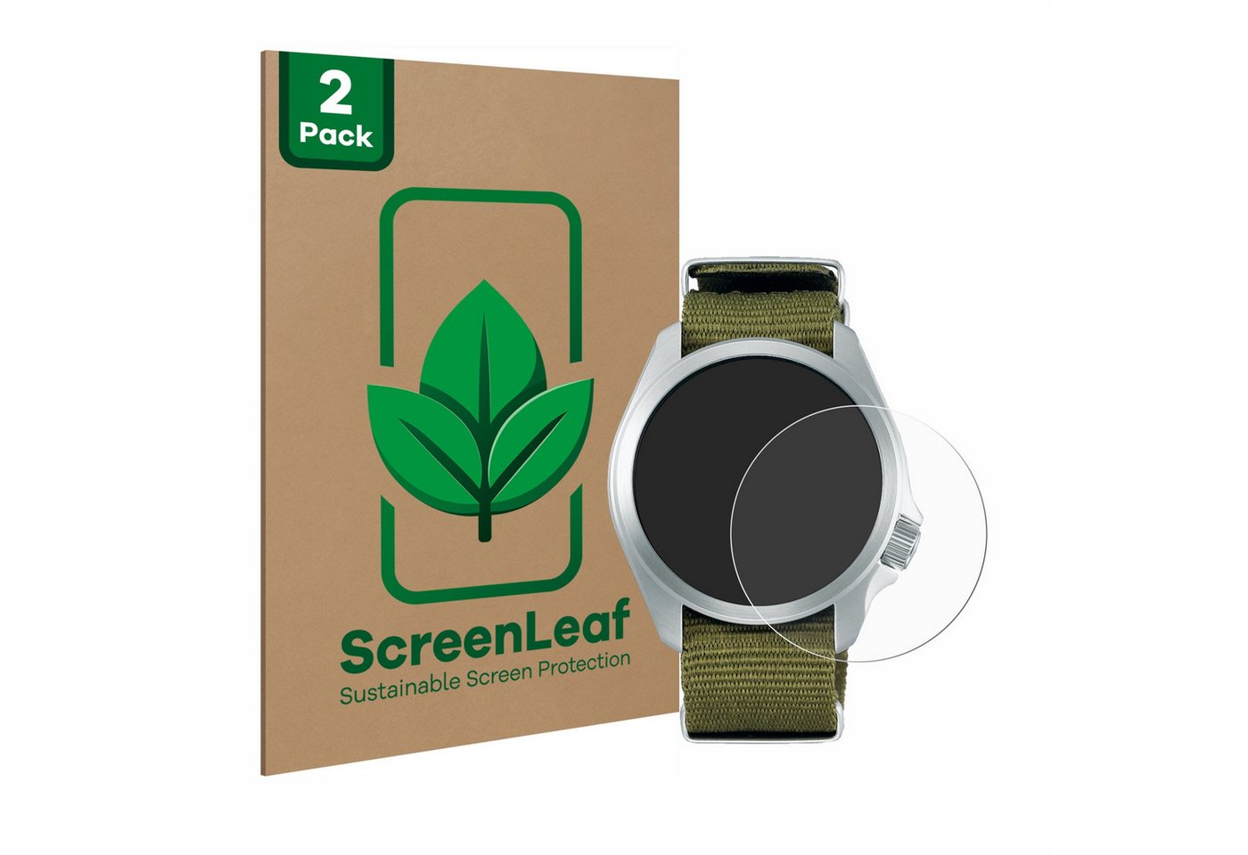 ScreenLeaf Displayschutzfolie Schutzfolie für Seiko 5 Sports SBSA055, 2 Stück, nachhaltiger Displayschutz Schutz Folie Klar Transparent ScreenLeaf Displayschutzfolie Schutzfolie für Seiko 5 Sports SBSA055, 2 Stück, nachhaltiger Displayschutz Schutz Folie Klar Transparent von ScreenLeaf