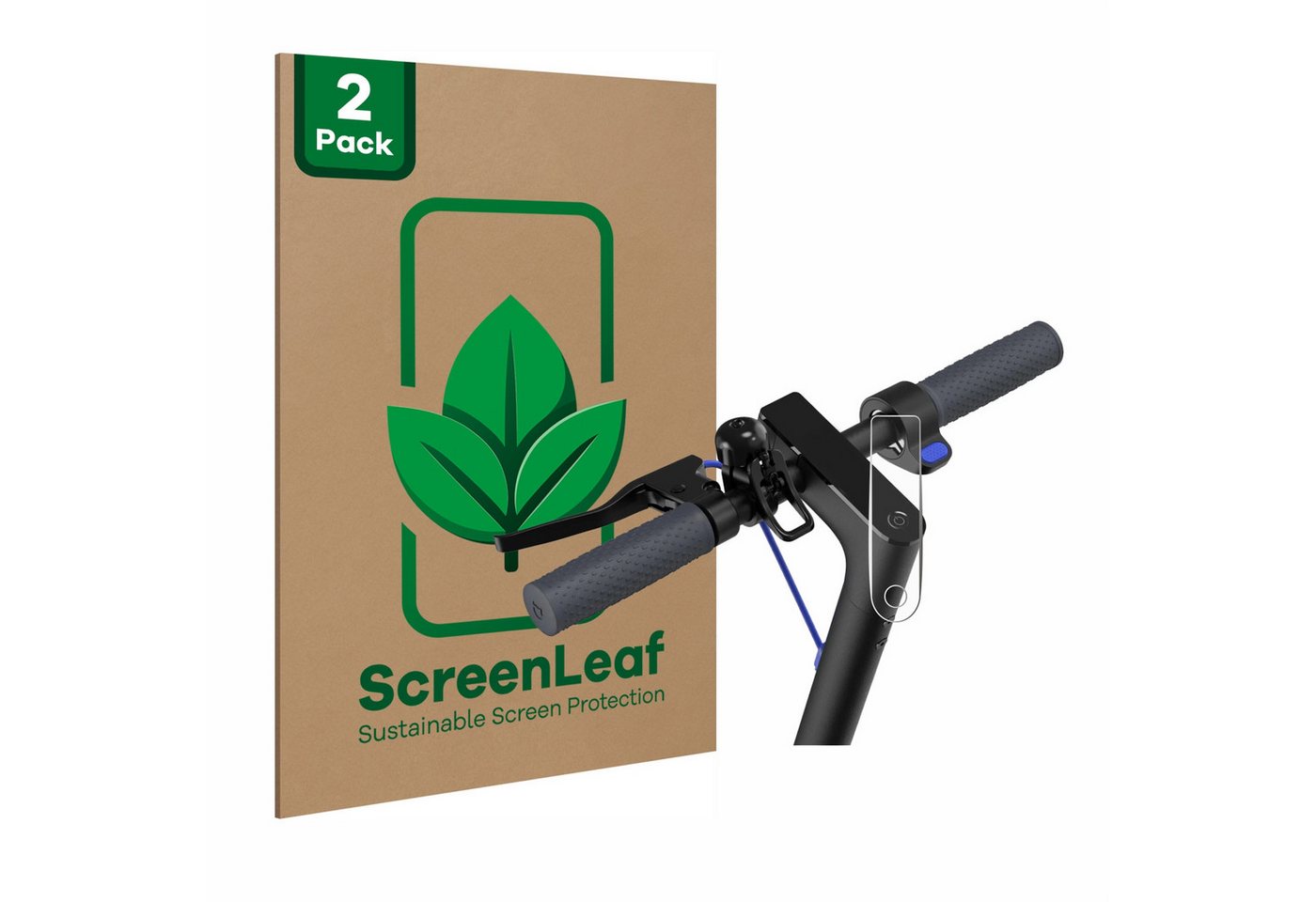 ScreenLeaf Displayschutzfolie Schutzfolie für Xiaomi Mi 4 E-Scooter, 2 Stück, nachhaltiger Displayschutz Schutz Folie Klar Transparent ScreenLeaf Displayschutzfolie Schutzfolie für Xiaomi Mi 4 E-Scooter, 2 Stück, nachhaltiger Displayschutz Schutz Folie Klar Transparent von ScreenLeaf