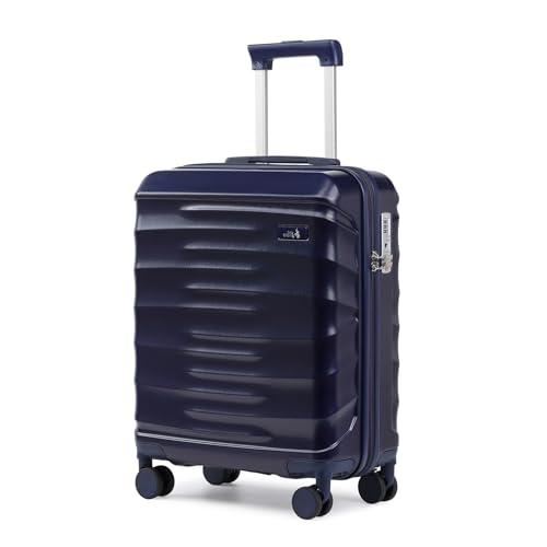 Sea choice Handgepäck Koffer Kabinenkoffer Hartschalen YKK Trolley Rollkoffer 36L Mittelgroß ABS Reisekoffer mit TSA-Schloss und 4 Rollen, 55cm von Sea choice