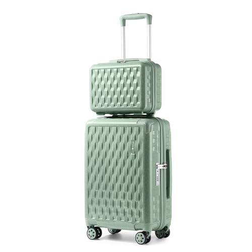 Sea choice Handgepäck Koffer Trolley Kofferset 2 Teilig Kabinengepäck mit Kosmetiktasche Eckenschutz ABS+PC Hartschalen Reisekoffer 4 Zwillingsrollen TSA Schloss & YKK Reißverschluss 20” (55cm-37L) Sea choice Handgepäck Koffer Trolley Kofferset 2 Teilig Kabinengepäck mit Kosmetiktasche Eckenschutz ABS+PC Hartschalen Reisekoffer 4 Zwillingsrollen TSA Schloss & YKK Reißverschluss 20” (55cm-37L) von Sea choice