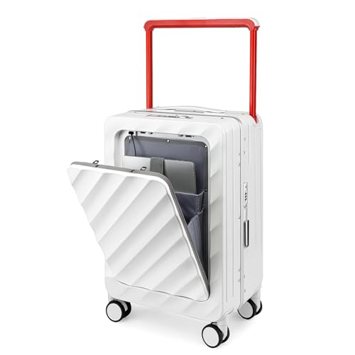 Sea choice Koffer Trolley mit Laptopfach Handgepäck Koffer Hartschale Reisekoffer aus PC mit Breite Griffe, USB-Anschluss, TSA, 4 Rollen, 37x23x56cm Sea choice Koffer Trolley mit Laptopfach Handgepäck Koffer Hartschale Reisekoffer aus PC mit Breite Griffe, USB-Anschluss, TSA, 4 Rollen, 37x23x56cm von Sea choice