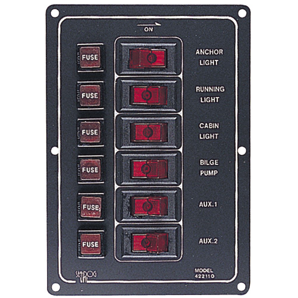 Sea-dog Line Aluminum 6 Switches Vertical Panel Schwarz Sea-dog Line Aluminum 6 Switches Vertical Panel Schwarz von Sea-dog Line