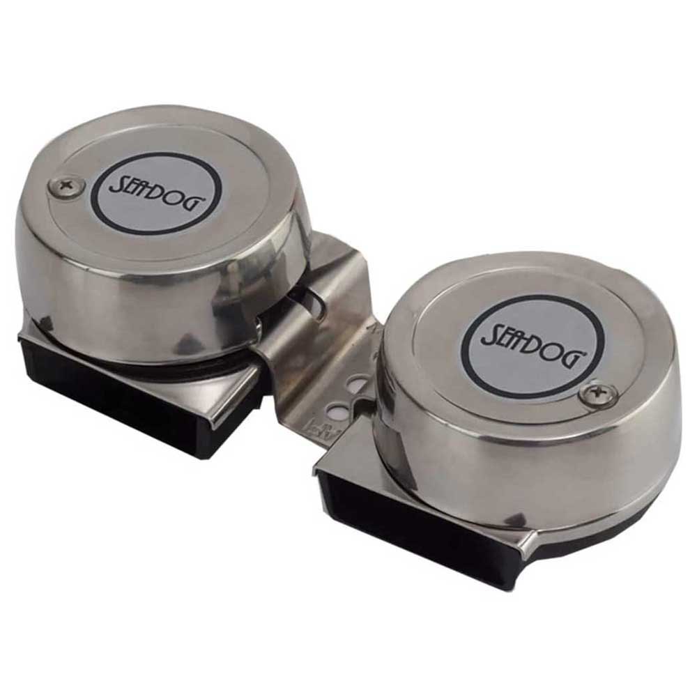 Sea-dog Line Twin Mini Compact Double Horn Silber Sea-dog Line Twin Mini Compact Double Horn Silber von Sea-dog Line