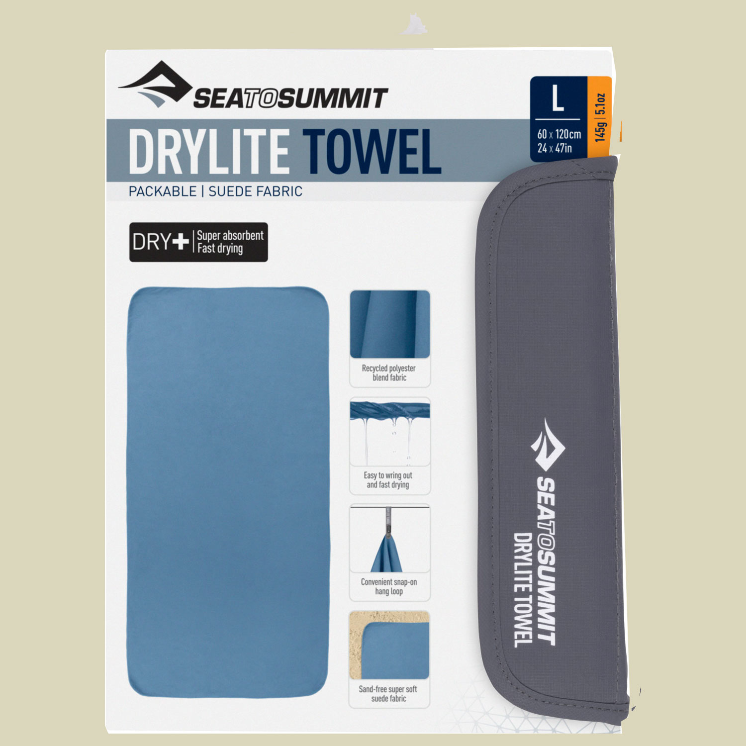 Drylite Towel Größe L Farbe moonlight Drylite Towel Größe L Farbe moonlight von Sea to Summit