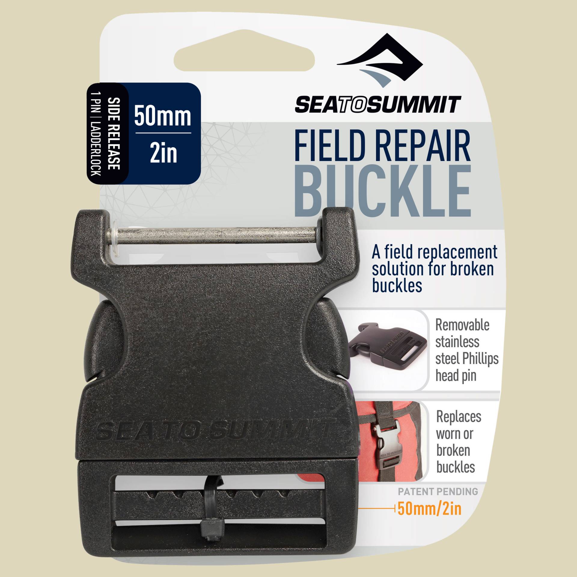 Field Repair Buckle Side Release 50 mm (1Pin) von Sea to Summit