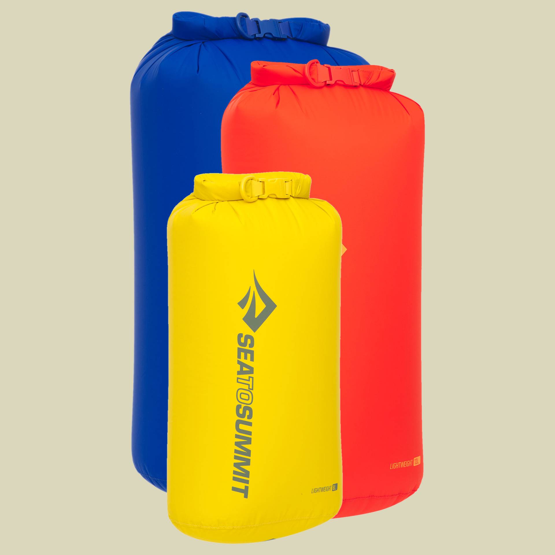 Lightweight Dry Bag Set sulphur, spicy orange, surf the web 8,13,20 Lightweight Dry Bag Set sulphur, spicy orange, surf the web 8,13,20 von Sea to Summit