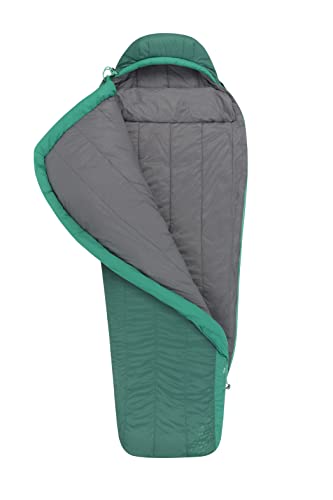 SEA TO SUMMIT - Traverse Kunstfaserschlafsack Long (-10°C) - Mumienschlafsack - WaveLoft + Thermolite-Isolierung - 2,5 Jahreszeiten - Zip Coupling - Wandern - Green - 1670g von Sea to Summit