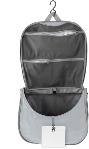 SEA TO SUMMIT - Kulturtasche zum Aufhängen S - Leicht & Wasserabweisend - Bruchsicherer Spiegel & Netztasche - Aus Ultra-Sil Nylon - Reißverschlüsse & Griffe - Reisen - Pewter Grey - 80g SEA TO SUMMIT - Kulturtasche zum Aufhängen S - Leicht & Wasserabweisend - Bruchsicherer Spiegel & Netztasche - Aus Ultra-Sil Nylon - Reißverschlüsse & Griffe - Reisen - Pewter Grey - 80g von Sea to Summit