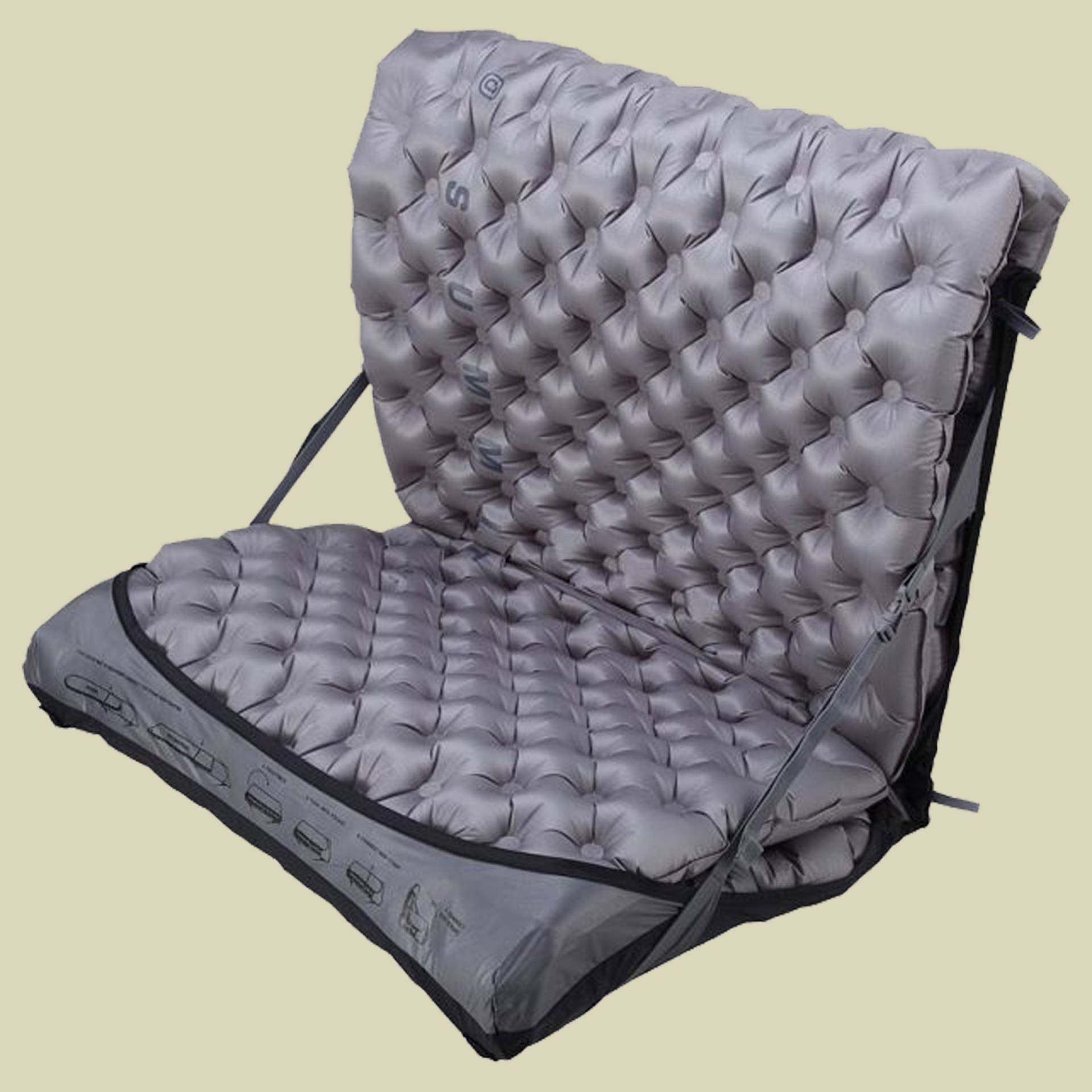 Air Chair Größe large Farbe black/grey von Sea to Summit