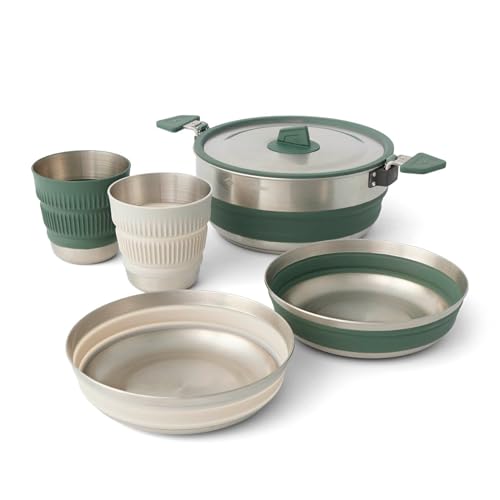 Sea to Summit Detour Stainless Steel One Pot Cook Set 2P 5-teilig - Kochset green-grey Sea to Summit Detour Stainless Steel One Pot Cook Set 2P 5-teilig - Kochset green-grey von Sea to Summit