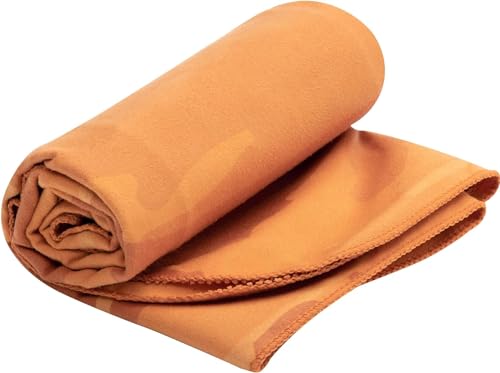 Sea to Summit - DryLite Towel Reisehandtuch XXL - Mikrofaser Handtuch - Superweich & Samtig - Saugfähig & Schnelltrocknend - Aufhänger & Tasche - Reisen & Fitness - 50 x 100cm - Outback Orange - 100g von Sea to Summit