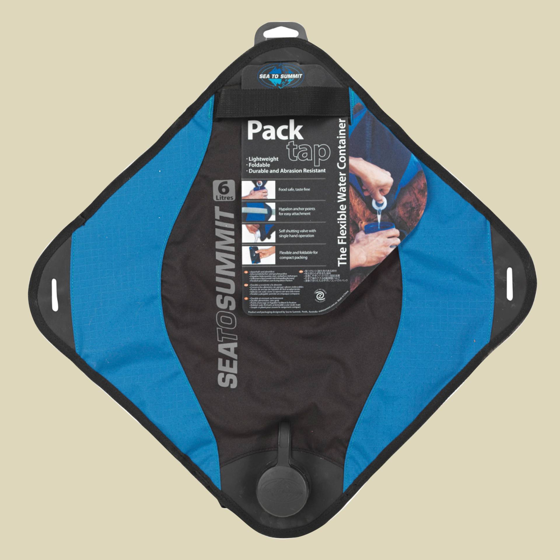 Pack Tap Volumen 6 Farbe blue/black Pack Tap Volumen 6 Farbe blue/black von Sea to Summit