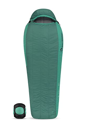 Sea to Summit - Traverse Kunstfaserschlafsack Regular (-10°C) - Mumienschlafsack - WaveLoft + Thermolite-Isolierung - 2,5 Jahreszeiten - Zip Coupling - Wandern - Green - 1440g von Sea to Summit