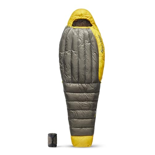 Sea to Summit Spark 7C/45F - Daunen-Schlafsack beluga black-yellow long links von Sea to Summit