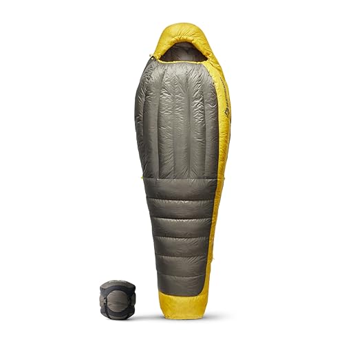 SEA TO SUMMIT - Spark Ultralight Daunenschlafsack Regular (-9°C) - Mumienschlafsack mit Daunenfüllung - Körperlänge - 850+ Loft Ultra-Dry Down - 3 Jahreszeiten - Für Wanderungen - Grey & Yellow - 730g SEA TO SUMMIT - Spark Ultralight Daunenschlafsack Regular (-9°C) - Mumienschlafsack mit Daunenfüllung - Körperlänge - 850+ Loft Ultra-Dry Down - 3 Jahreszeiten - Für Wanderungen - Grey & Yellow - 730g von Sea to Summit