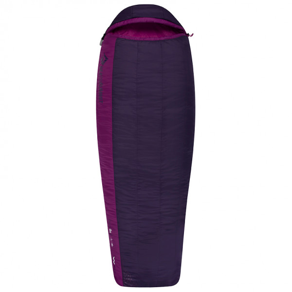 Sea to Summit - Women's Quest QuII - Kunstfaserschlafsack Gr Long;Regular schwarz/ grape von Sea to Summit