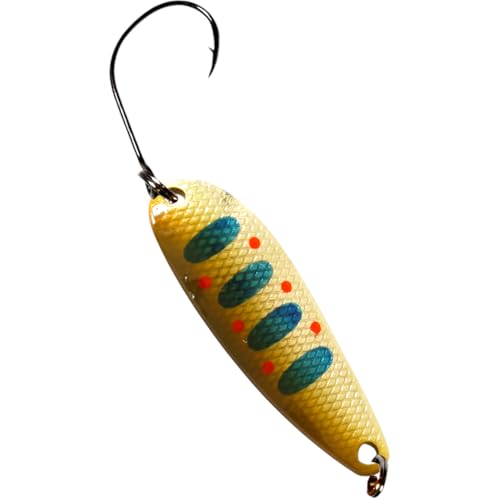 SEABUZZ Mini Barsch & Forellen Spoon BLAZE 3,5g 38mm Forellenköder & Barschköder mit Angelhaken - Blinker Forelle & Raubfisch Angeln Köder - Sport Fischköder - Kunstköder - Wobbler – Angelzubehör (08) SEABUZZ Mini Barsch & Forellen Spoon BLAZE 3,5g 38mm Forellenköder & Barschköder mit Angelhaken - Blinker Forelle & Raubfisch Angeln Köder - Sport Fischköder - Kunstköder - Wobbler – Angelzubehör (08) von SeaBuzz