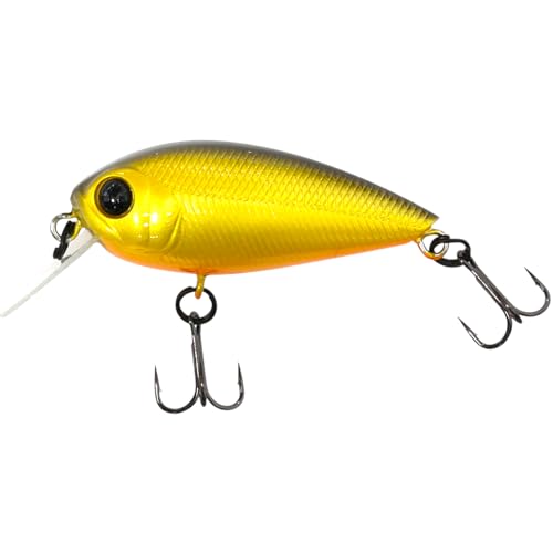 SEABUZZ Wobbler Sparky Crank 3,3g 4cm Flachläufer 0,5-0,7m - Hecht Zander Forelle Barsch Wels Angelköder - 2 Drillingshaken - Raubfisch Angeln Köder - Kunstköder - Forellenköder - Fishing Lures (893) von SeaBuzz