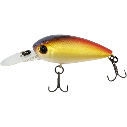 SEABUZZ Wobbler Sparky Crank 3,5g x 4cm Flachläufer 1-1,5m - Hecht Zander Forelle Barsch Wels Angelköder - 2 Drillingshaken - Raubfisch Angeln Köder - Kunstköder - Forellenköder - Fishing Lures (896) von SeaBuzz