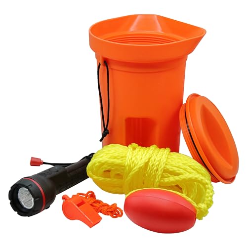 SeaSense Bailer Kit mit Pfeife, Taschenlampe, Line, Float und Bailer SeaSense Bailer Kit mit Pfeife, Taschenlampe, Line, Float und Bailer von SeaSense