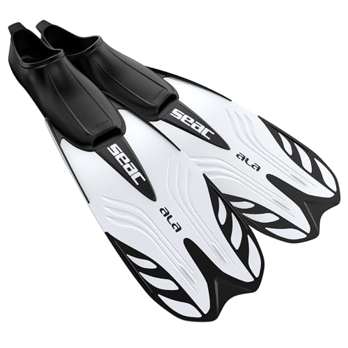 Seac ALA, Flossen mit geschlossenem Fußteil, ideal zum Schnorcheln und Schwimmen, WEIß, 46/47 Seac ALA, Flossen mit geschlossenem Fußteil, ideal zum Schnorcheln und Schwimmen, WEIß, 46/47 von Seac