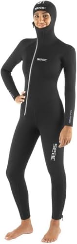 SEAC Club Lady 7.0, Neoprenanzug mit integrierter Kapuze, hergestellt aus 7 mm dickem Neopren und mit Powertex Verstärkungen SEAC Club Lady 7.0, Neoprenanzug mit integrierter Kapuze, hergestellt aus 7 mm dickem Neopren und mit Powertex Verstärkungen von Seac