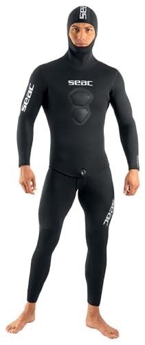 Seac Royal, 7 mm Neopren-Tauchanzug für Freitauchen, Latzhose und Kapuzenjacke Seac Royal, 7 mm Neopren-Tauchanzug für Freitauchen, Latzhose und Kapuzenjacke von Seac