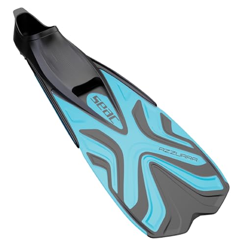 SEAC Unisex-Adult Azzurra Schnorchelflossen für Erwachsene und Kinder, geschlossenes Fußteil aus weichem Gummi, hell blau, 40/41 SEAC Unisex-Adult Azzurra Schnorchelflossen für Erwachsene und Kinder, geschlossenes Fußteil aus weichem Gummi, hell blau, 40/41 von Seac