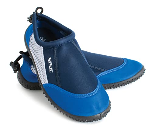 Seac Reef, Badeschuhe für Erwachsene und Kinder, schnelltrocknend für das Schwimmbad und den Strand, blau, 47 von Seac